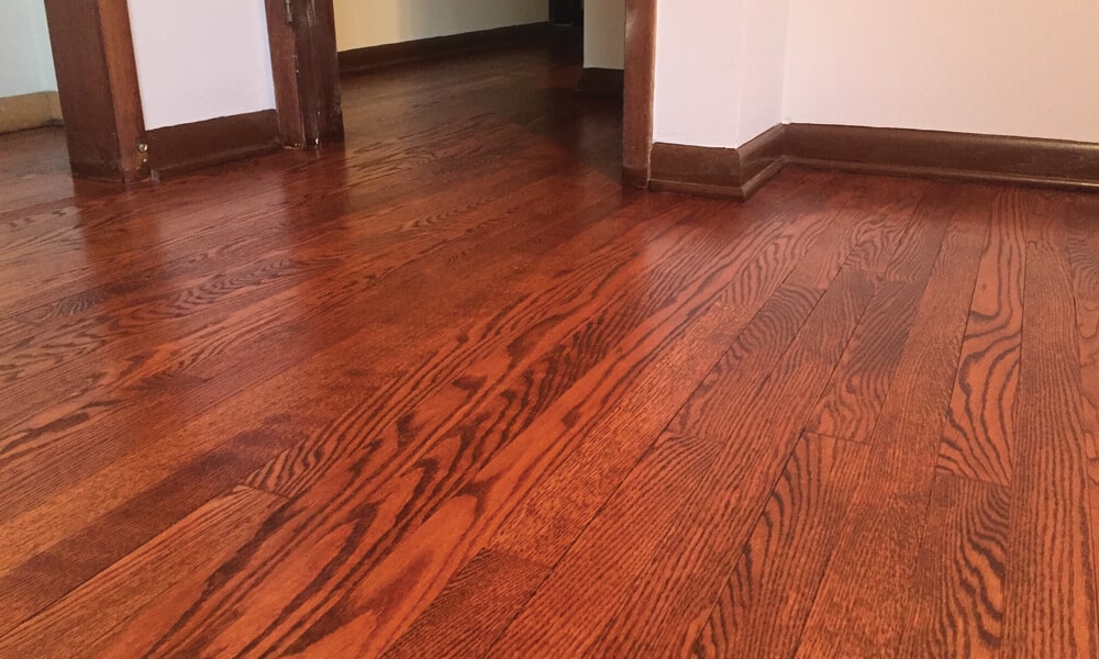 hardwood floor refinishing example