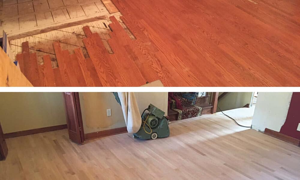 wood floor repair example