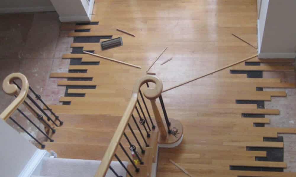 wood floor repair example