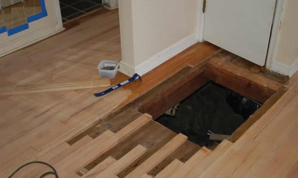 wood floor repair example